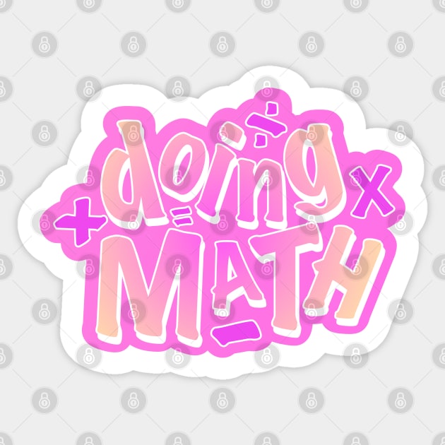 Doing Math Sticker by Jokertoons